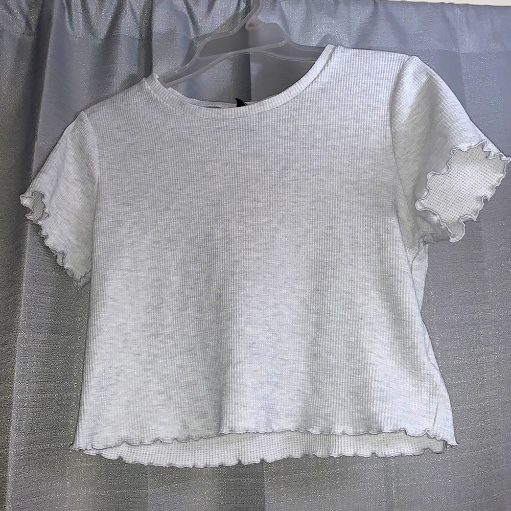 Light Grey Crop Top